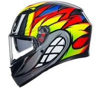Casco Moto Casco Agv K3 Birdy 2.0 Ce U Gris/amarillo/rojo