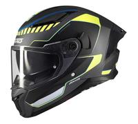 Casco Moto Integral Axxis Panther Sv Gale Gris/Amarillo Mate Talla L con Gafa Solar Homologado