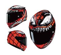 Casco Moto Integral HJC Rpha 12 Xssmlxl Rojo Maximized Venom Marvel Mc1sf HJC