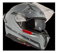 Casco Moto Integral Nzi Go Rider Stream Solid Gris M