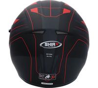 Casco moto integral Shiro sh600 negro/rojo mate s