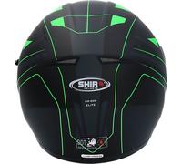 Casco moto integral Shiro sh600 negro/verde mate l