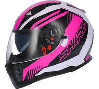Casco moto integral Shiro sh881 negro/rosa/blanco m