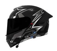 Casco Moto Integrales Modular con Doble Visera Cascos Integrado Modulares Bluetooth Homologado ECEDOT Casco Motocicleta Abatible Micrófono Incorporado Hombres Y Mujeres X,M:57-58CM