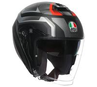 Casco Moto Jet AGV IRIDES ZURIGO 018 Nero-Grigio Opaco E2206