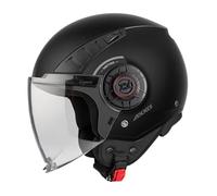 Casco Moto Jet AXXIS OF513B Metro S Solid V2 A1 Negro Mate Talla XL