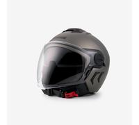Casco Moto Jet Blauer DJ-01 MONO Titanio Gris Mate Doble Visera ECE2206