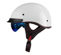 Casco Moto Jet Homologado ECE Casco Scooter Hombres Mujeres, Cascos De Motocicleta Vintage Estilo Alemán Cascos Moto Hombre Cascos Moto Vintage Casco para Patinete Electrico 11, XXL=61-63cm