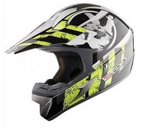 Casco Moto LS2 Helmets talla M MX433 Stripe Neuf negra blanco negro amarillo neón brillante