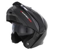 Casco Moto Modular Acerbis P/J Pj Rider con Visera Sombrilla Negro Mate TG S