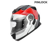 Acerbis Serel Logo Casco, blanco/rojo/negro, Talla S (55/56)