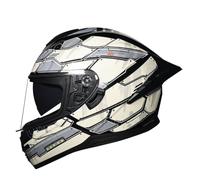 Casco Moto Modular Adultos Casco Integrales con Doble Visera Cascos De Motocross Modular para Mujeres Y Hombres DOTECE Homologado Casco Protector Motocicleta 2,L:59-60CM