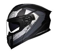 Casco Moto Modular Adultos Casco Protector con Doble Visera Casco Integrales Abatible DOTECE Homologado Casco Motocicleta Modular para Mujeres Hombres Cascos de Motocross 12,XXL:63-64CM