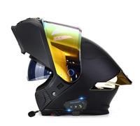Casco Moto Modular Bluetooth Cascos Integrado Motocicleta Modulares con Doble Visera Casco Integrales Abatible Homologado ECEDOT Micrófono con Altavoz Dual Incorporado H,XXL:63-64CM