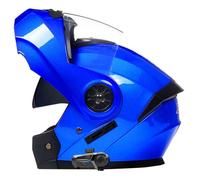Casco Moto Modular Bluetooth con Doble Visera Cascos Integrado Motocicleta Modulares Homologado ECEDOT Casco Integrales Abatible para Hombres Y Mujeres Cuatro Estaciones Z-9,S:55-56CM