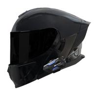 Casco Moto Modular con Bluetooth Cascos Integrales Abatible con Doble Visera Casco Integrado Modulares Homologado ECEDOT Cascos Motocicleta Motocross Unisexo Adultos Z-7,L:59-60CM