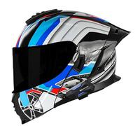 Casco Moto Modular con Bluetooth Cascos Integrales Abatible con Doble Visera Casco Integrado Modulares Homologado ECEDOT Cascos Motocicleta Motocross Unisexo Adultos W,L:59-60CM