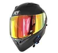 Casco Moto Modular con Bluetooth Cascos Integrales Motocicleta Modulares con Doble Visera Casco Integrado Abatible Homologado ECEDOT con Altavoz Y Micrófono Duales Motocross W,L:59-60CM