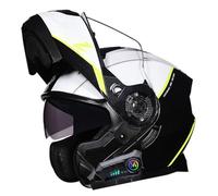 Casco Moto Modular con Bluetooth Integrado DOTECE Homologado Casco Integrales Flip Up Scooter con Doble Visera Casco Modulares Cascos Motocicleta para Mujer Hombre Adultos 18,XXL:63-64CM