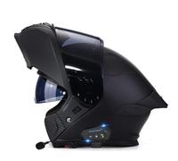 Casco Moto Modular con Bluetooth Integrado DOTECE Homologado Cascos Motocicleta Modulares con Doble Visera Casco Integrales Abatible para Mujer Hombre Micrófono Incorporado G,S:55-56CM