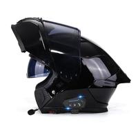 Casco Moto Modular con Bluetooth Integrado DOTECE Homologado Cascos Motocicleta Modulares con Doble Visera Casco Integrales Abatible para Mujer Hombre Micrófono Incorporado C,XXL:63-64CM