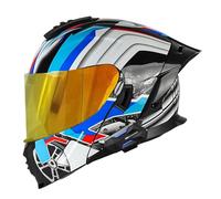 Casco Moto Modular Integrado con Bluetooth HD Casco De Integrales Moto para Mujeres Y Hombres DOTECE Homologado Adulto Carreras Cascos De Motocross Casco Integral 8,L:59-60CM