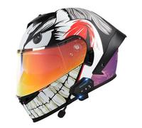 Casco Moto Modulares con Bluetooth DOTECE Homologado Cascos Integrales Abatible con Doble Visera Casco Motocicleta Integrado Modular para Hombres Y Mujeres Adultos T,XXL:63-64CM