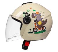 Casco Moto Niños ECE 22.06 Homologado Visera Parasole Orejas ABS Ligero Kids Scooter Bicicleta Infantil Niño Niña Celeste 17,46~58cm