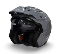 Casco Moto Trial unik Link Nardo Grey Novedad 2026 Talla L