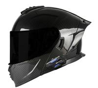 Casco Motocicleta Modular Bluetooth Cascos Moto Integrado Modulares ECEDOT Homologado con Doble Visera Casco Integrales Abatible Micrófono con Altavoz Dual Incorporado Z-2,XXL:63-54CM