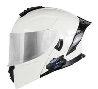 Casco Motocicleta Modular Bluetooth Cascos Moto Integrado Modulares ECEDOT Homologado con Doble Visera Casco Integrales Abatible Micrófono con Altavoz Dual Incorporado X,XL:61-62CM