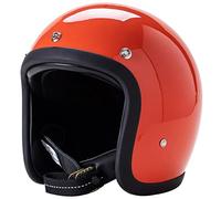 Casco Motocicleta Retro Japonés FRP Cara Abierta Casco Jet Vintage 3/4 Diseño Cuerpo Casco Pequeño Cascos Equitación Para Hombres Y Mujeres Certificados Por ECE Ciclomotores D,L=(56-57CM)