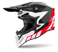 Casco motocross Airoh Wraaap Reloaded rojo brillante XS