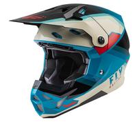 Casco motocross FLY Racing Formula CP negro-gris-turquesa M