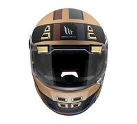 Casco MT JARAMA 68TH C9 Mate | Casco de Moto Integral Retro Vintage Clásico Café Racer | Helmets Unisex Hombre y Mujer (XS)