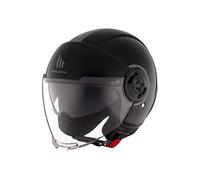 MT Jet Viale S casco negro brillante