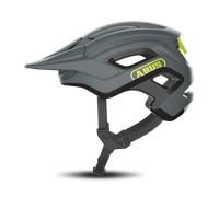 ABUS Casco MTB Cliffhanger – gran ventilación, sistema de correas TriVider – Gris