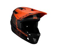 Casco MTB Gravity 6.0 Carbon V25 Negro/Naranja LEATT Bicicleta