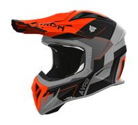 Airoh Casco de motocross Aviator Ace 2 Shield Negro/Gris/Naranja Talla XL para hombre
