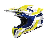 AIROH Twist 3 Dynasty Blue/Yellow Gloss XL