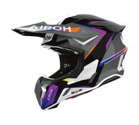Airoh Twist 3 Hustle, casco de motocross XL female Gris/Negro/Lila