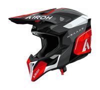 Airoh Wraaap Conquer, casco de motocross XS female Gris/Rojo/Blanco