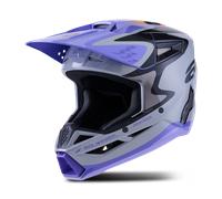 Casco MX Alpinestars Jettson SM3 Niño Gris/Púrpura/NegroL Gris,Púrpura,Negro