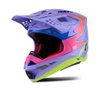 Casco MX Alpinestars S-M10 Jett Lawrence R01 GLS Violeta/Rosa/AmarilloS Violeta,Rosa,Amarillo