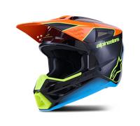 Casco MX Alpinestars S-M3 Fray Negro/Naranja/Amarillo FlúorS Negro,Naranja,Amarillo Flúor