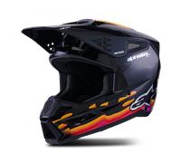 Casco MX Alpinestars SM3 Force Glossy Negro BrillanteS Negro Brillante