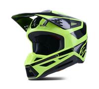 Casco de motocross Alpinestars S-M3 Heat amarillo fluorescente y negro XL