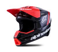 Casco MX Alpinestars SM3 Radium White Negro/Rojo/BlancoS Negro,Rojo,Blanco