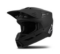 Casco MX Alpinestars SM3 Solid Negro MateS Negro Mate