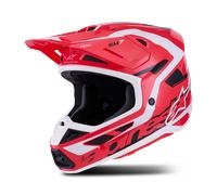 Alpinestars S-M7 Deed Casco de motocross, negro-rojo, tamaño L para Hombres